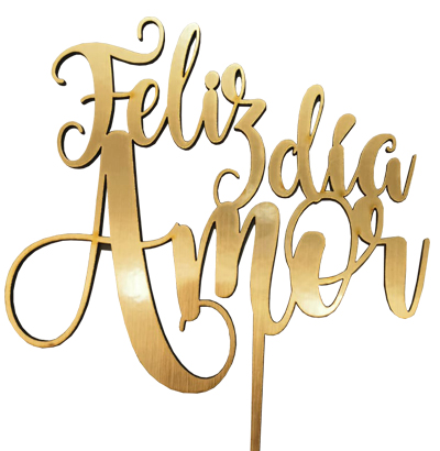 Topper Feliz Dia Amor