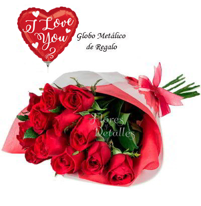 A11 Ramo con 12 Rosas