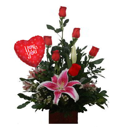 A1 Arreglo con 6 Rosas