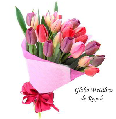 Ramo de 30 tulipanes mixtos