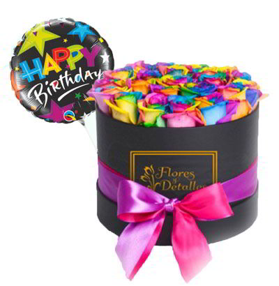 Box de 24 Rosas Multicolores